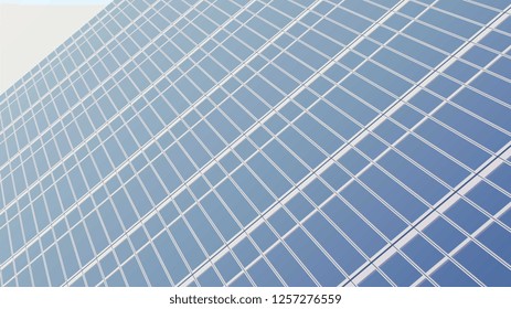glass wall of an office building. simple geometric vector illustration easy to edit and customize. eps 10