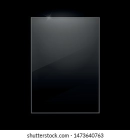 glass wall black background