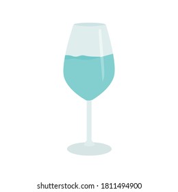 Icono de cristales. Ilustración de herramientas de cocina. Vector utensil de cocina en estilo plano