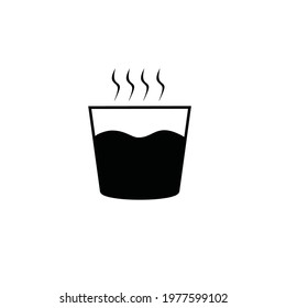 a glass of warm drink icon