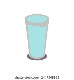 Ein Glas Wasser. Vektorgrafik trinken
