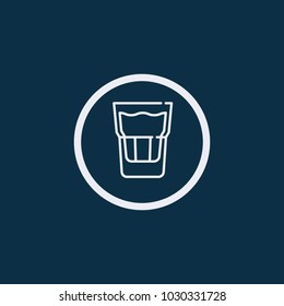 Glass of water icon