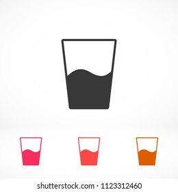 Glass of water icon
