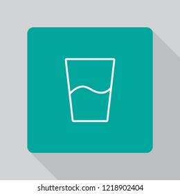 Glass of water icon
