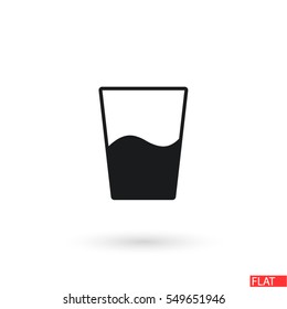 Glass of water icon