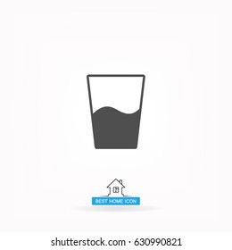 Glass of water icon