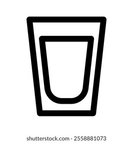 a Glass of water icon, beverage, drink, vector illustration