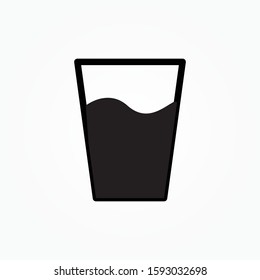 glass water icon design vector illustration