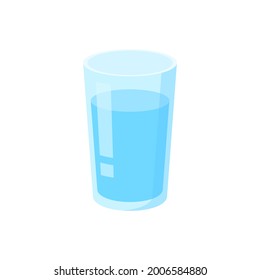 Glass of water icon. Drinking water symbol. Vector illustration isolated on white background