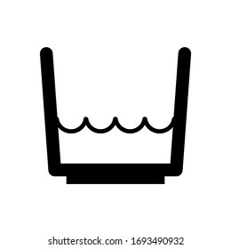 A glass of water icon in line style.
