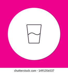 Glass of water icon . Lorem Ipsum Illustration design
