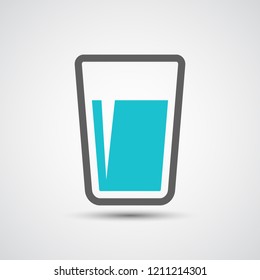 Glass of water icon - Vector