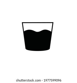 glass of water icon vector