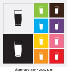 Glass of water icon - Vector