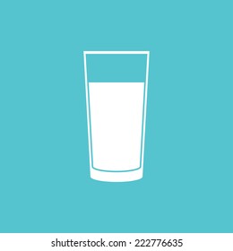 Glass Of Water Icon - Vector