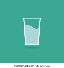 Glass of water icon - Vector