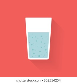 Glass of water icon - Vector
