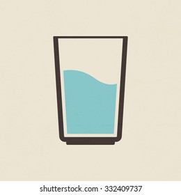Glass Of Water Icon - Vector