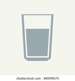 Glass of water icon - Vector