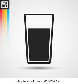Glass of water icon - Vector