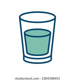 glass of water icon vector design template