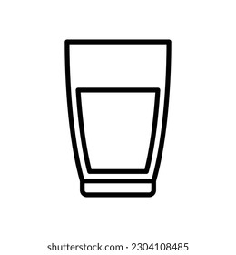 glass of water icon vector design template