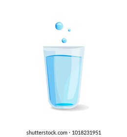 Glass of water icon. Vector illustration