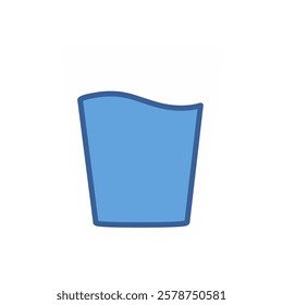 Glass of water icon, vector illustration. Flat design style