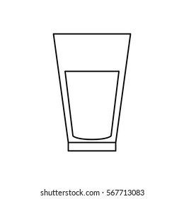 Glass of water icon vector illustration graphic design