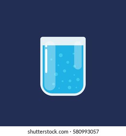 Glass Of Water Icon. Vector Illustration