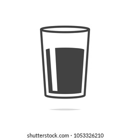 Glass Of Water Icon Vector Transparent