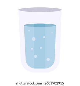 glass of water illustration vector