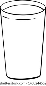 glass for water juice vector