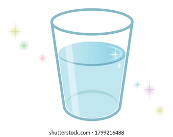A glass of water. A sparkling, beautiful image.