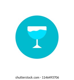 glass of water. vector