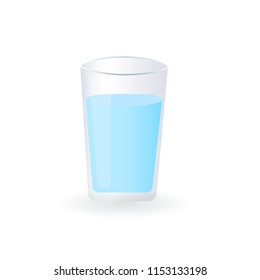 Glass of water, vector