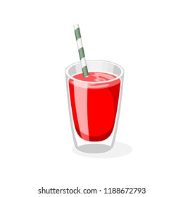 Glass water vector.