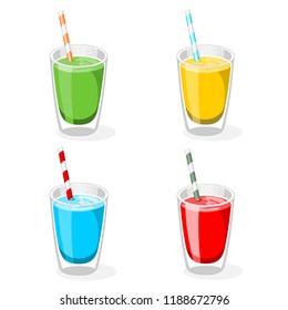 Glass water vector.