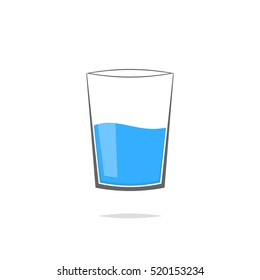 Glass of water vector