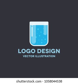 glass of water vector icon