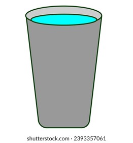 glass of water vector icon