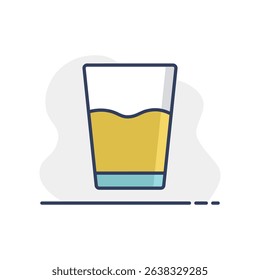 Glass of water vector icon. Kitchen appliance. Graph symbol for cooking web site design, logo, app, UI