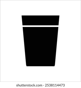 glass of water vector icon line sign