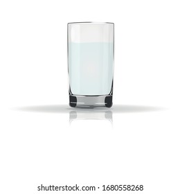 un vaso de agua. ilustración vectorial