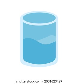 ilustración del vector de vidrio de agua