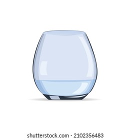 Glass Of Water Vector Illustration