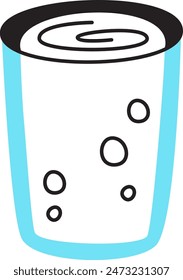 Vaso De Ilustración vectorial De Agua
