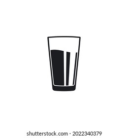 glass water vector illustration design template web
