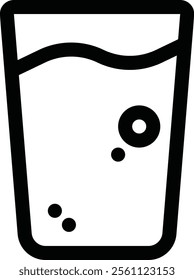 Glass Of Water Vector Image