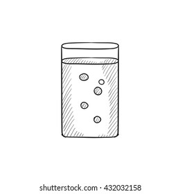 Glass of water vector sketch icon isolated on background. Hand drawn Glass of water icon. Glass of water sketch icon for infographic, website or app. Glass of water vector sketch icon isolated on background. Hand drawn Glass of water icon. Glass of water sketch icon for infographic, website or app.